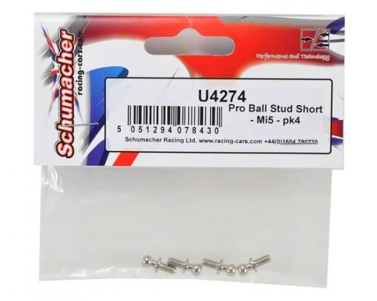 Schumacher Pro Ball Stud Short - Mi5 - pk4