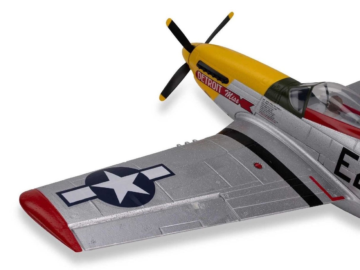 E Flite UMX P-51D Mustang inDetroit Missin BNF Basic with AS3X and SAF