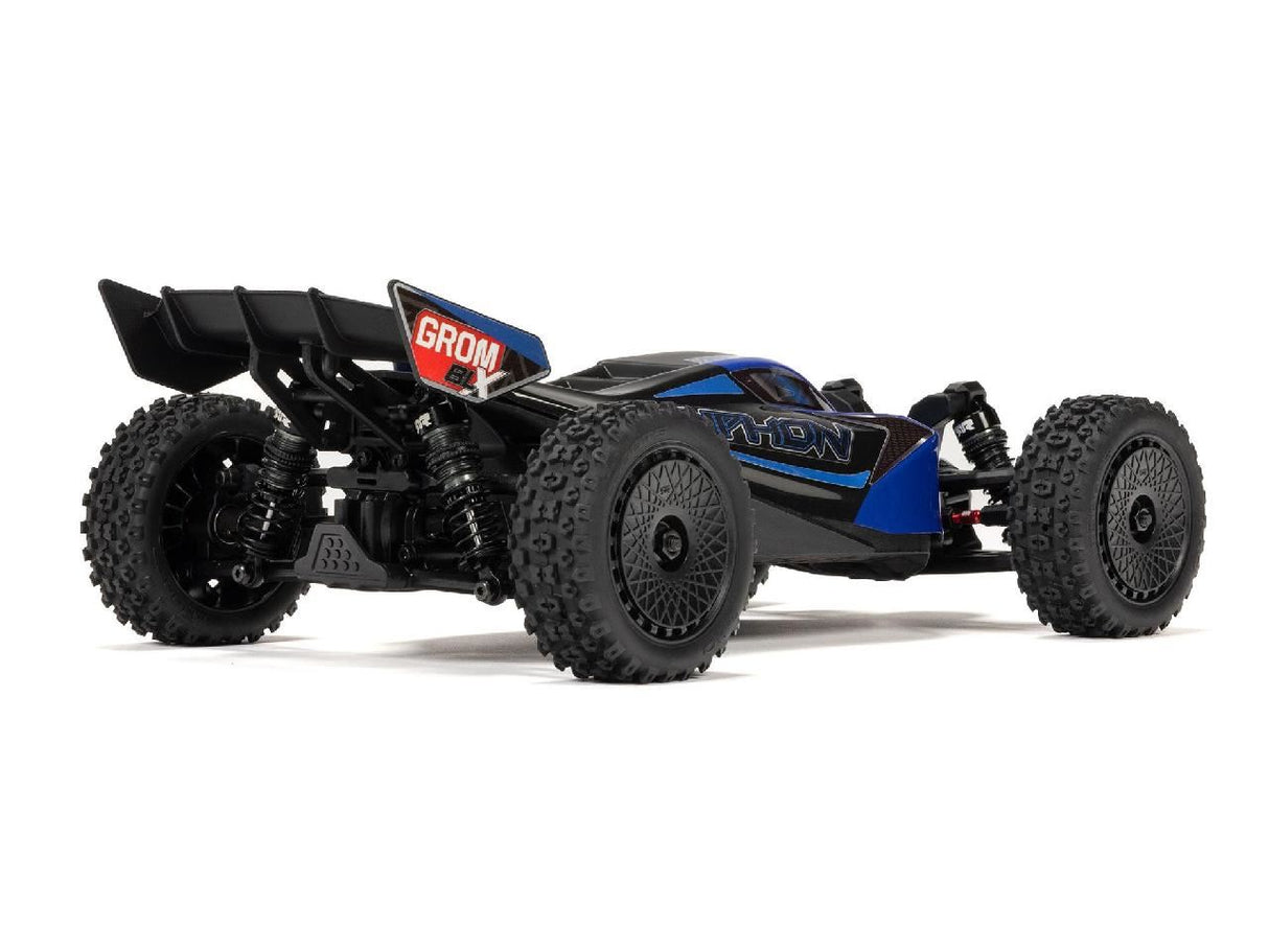 Arrma 1/18 Typhon Grom 223S Blx 4X4 With Batt/Charger Blue