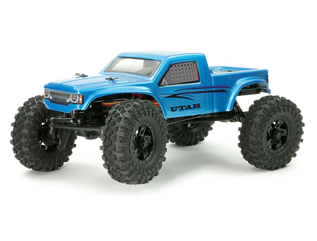 Ftx Utah 1 18 Brushed Comp Low Profile Rtr Crawler - Blue