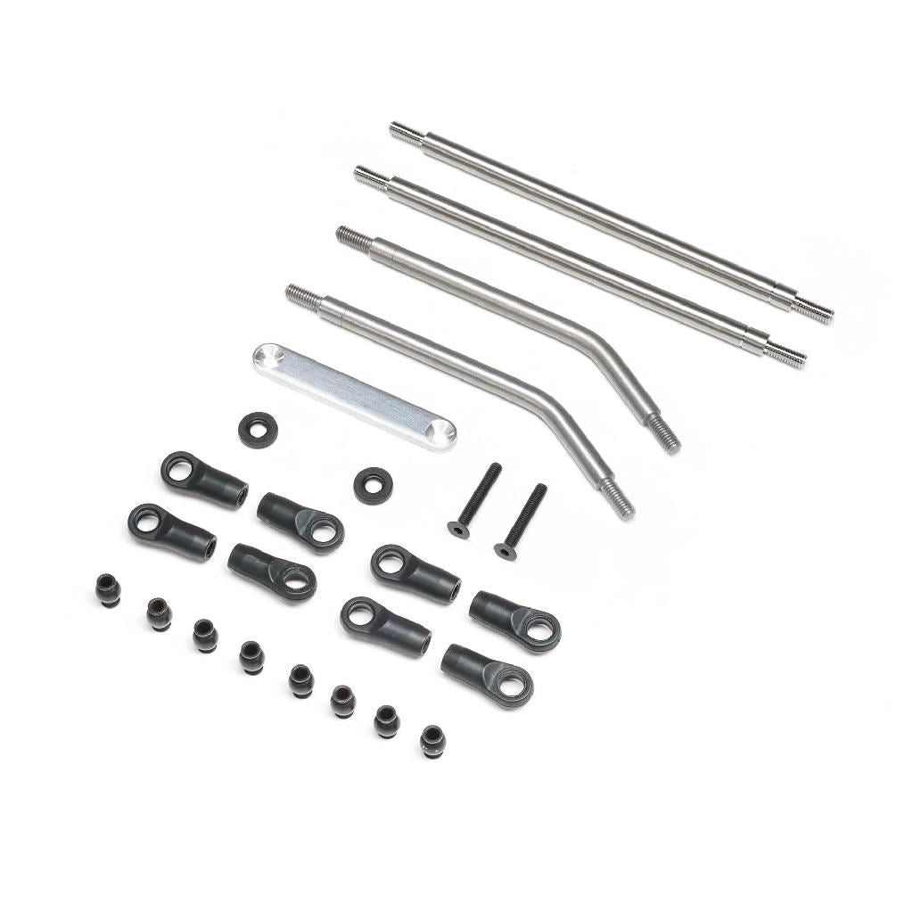 Axial Front Upper/Lower Links Set, Titanium: Axp8