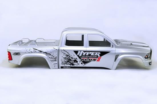 Hobao Hyper Mt Plus Ii Printed Body Shell - Silver White