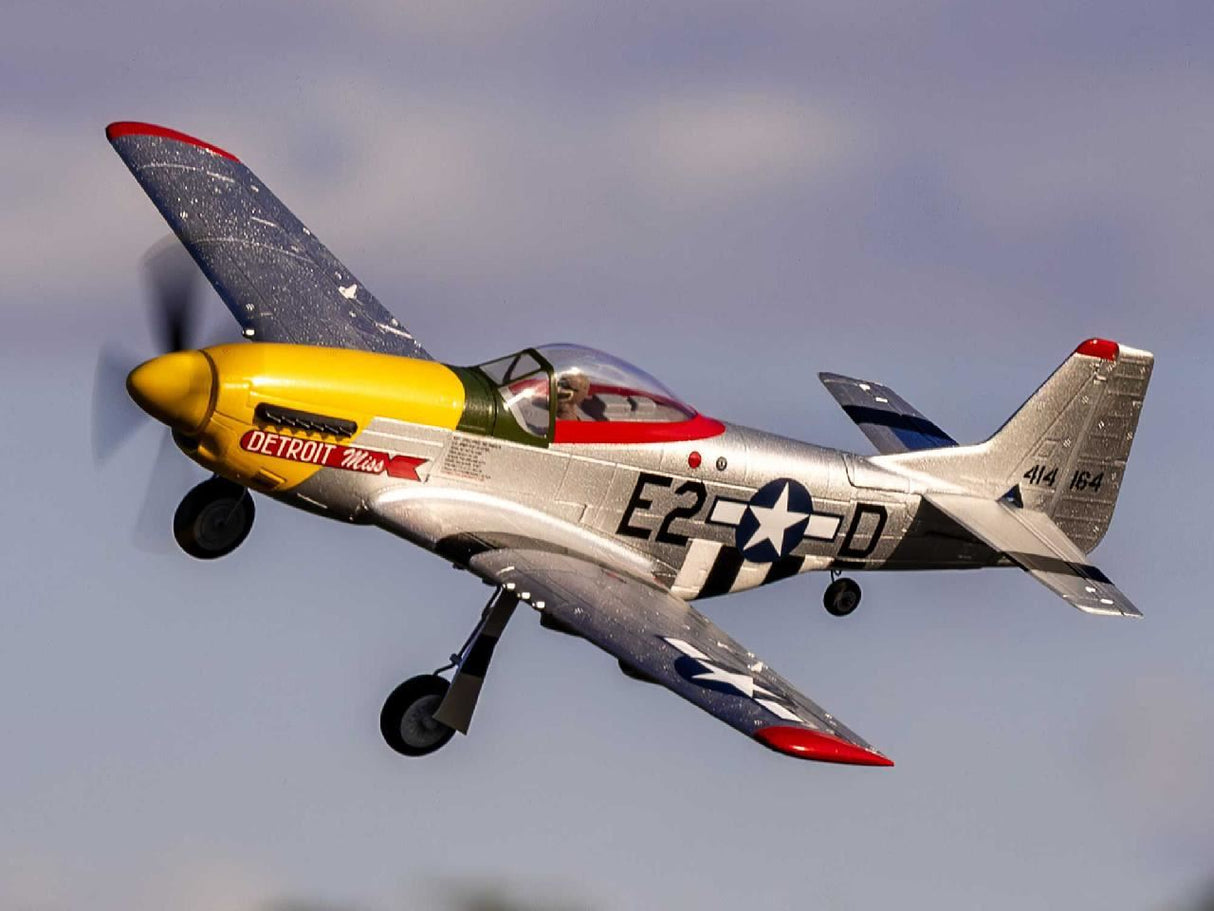 E Flite UMX P-51D Mustang inDetroit Missin BNF Basic with AS3X and SAF