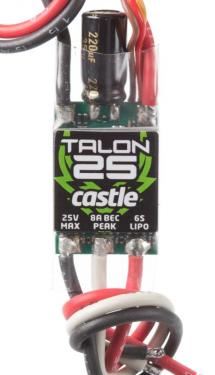 CASTLE Talon 25, 25 V 25AMP ESC, HEAVY DUTY BEC