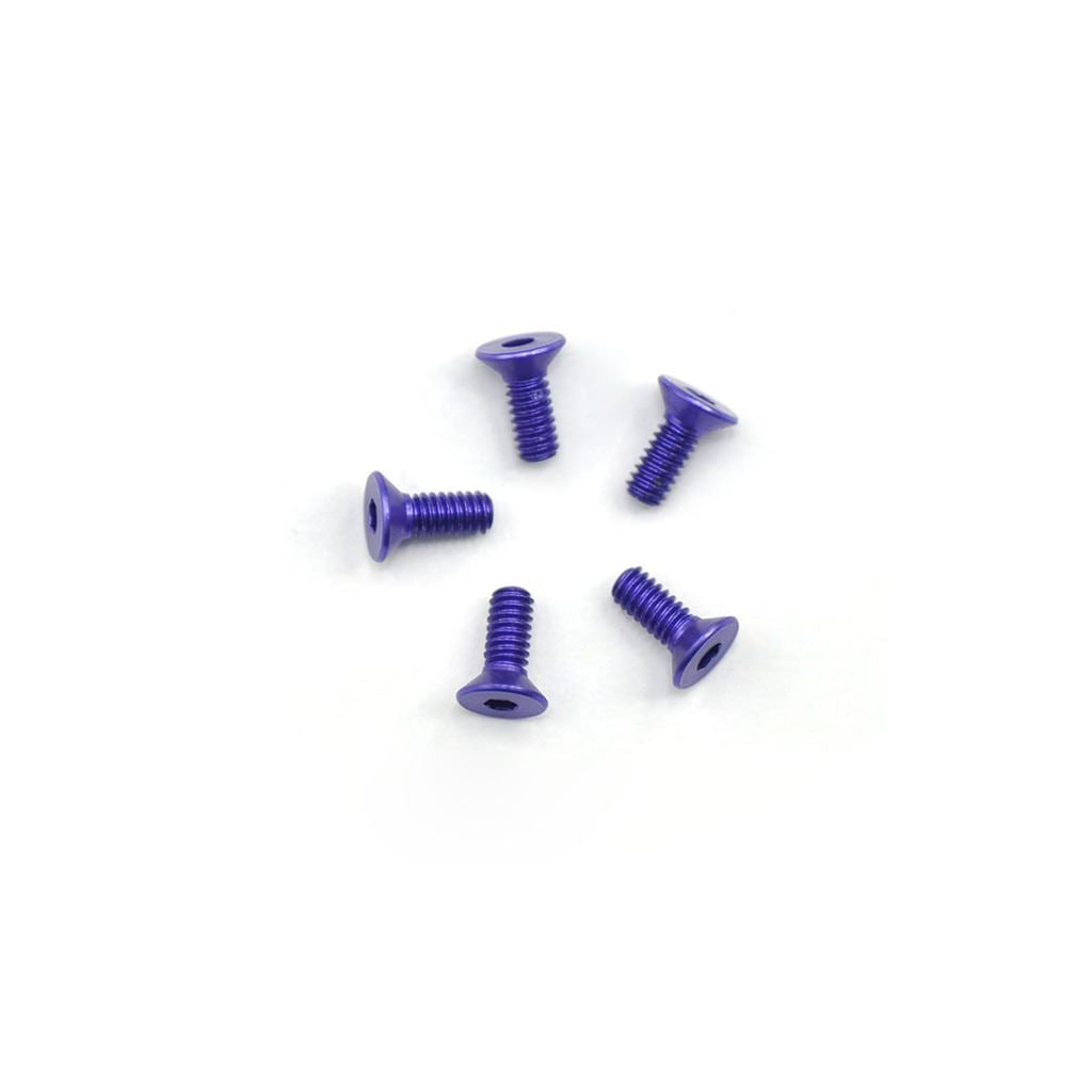 Alu Screw Allen Csk M2.2 X 6 Purple (5)