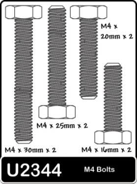 Schumacher Speed Pack-M4 16;20;25;30 Bolts (pk8)