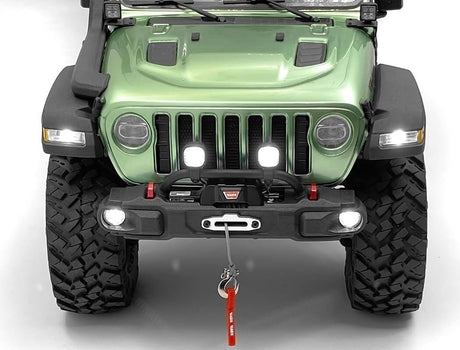 Rc4Wd Fender Flare Set W/ Lights + Led Lighting System For Axial 1/10 Scx10 Iii Jeep (Gladiator/Wran