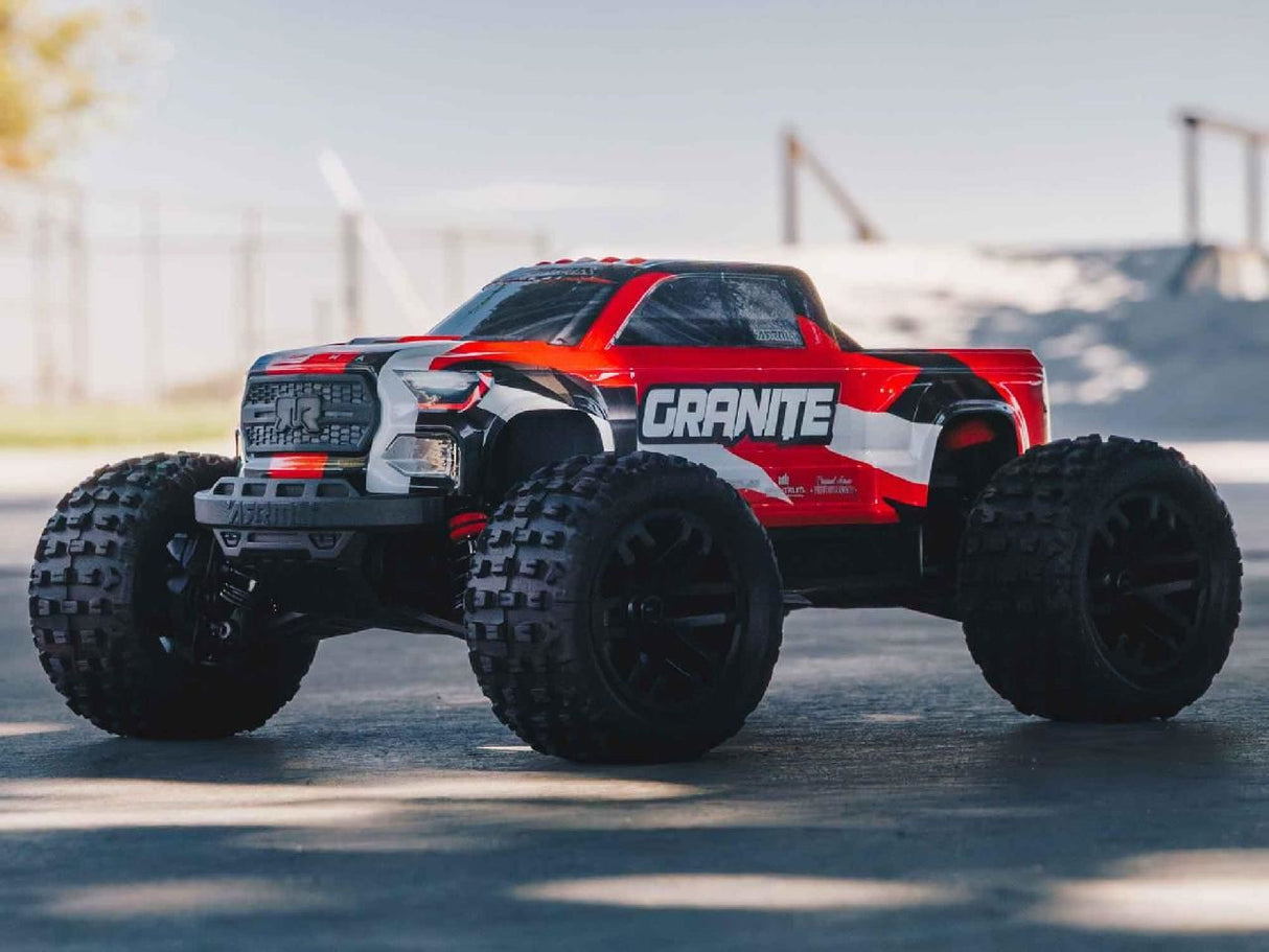 Arrma Granite GROM 4wd MT 1/18 RTR Mega w/Lipo Batt/USB Chg Red