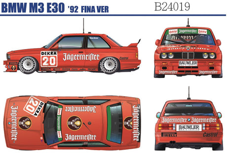 BEEMAX BMW M3 fina & Jagermeister (2in1) : 1992 DTM 24H Nurburgring