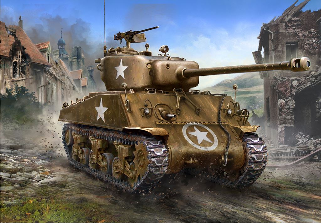 Zvesda M4 A3 (76mm) Sherman Tank