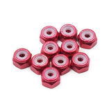 Yeah Racing 2mm Aluminium Lock Nut Red 10pcs