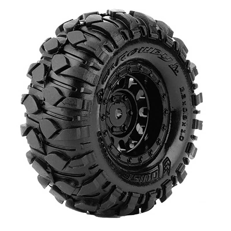 LOUISE RC CR ROWDY 1/18,1/24 FR/RR 1.0  CRAWLER TYRE/WHEELS