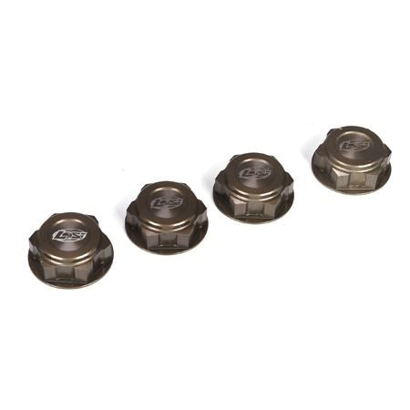 Losi Wheel Nuts, Captured (4): 5IVE-T, MINI WRC (LosiB3228)