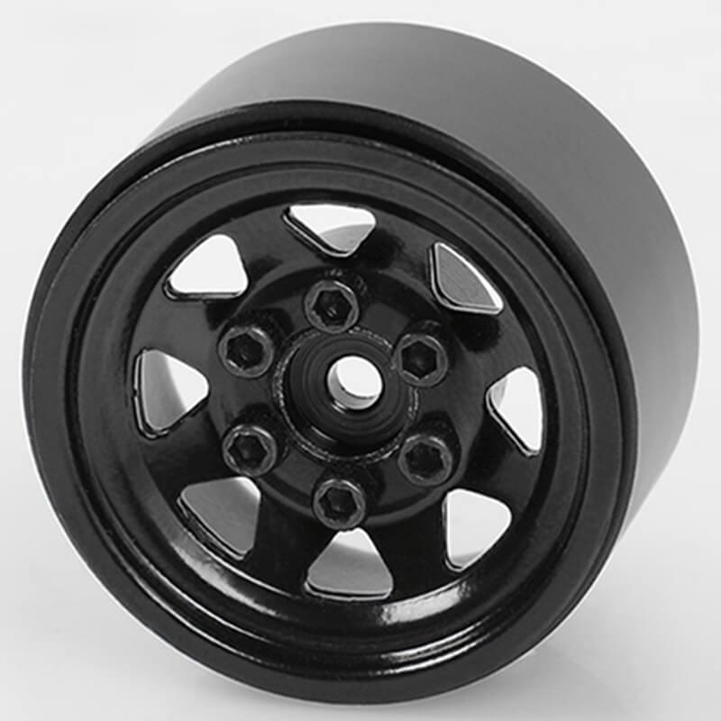 RC4WD STAMPED STEEL 1.0  STOCK BEADLOCK WHEELS (BLACK)