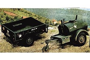 Italeri 250 Gal.S Tank Trailer And M101 Car