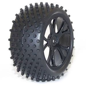 FTX VANTAGE REAR BUGGY TYRE MOUNTED ON WHEELS (PR) - BLACK