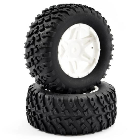 FTX COMET DESERT BUGGY/SC REAR MOUNTED TYRE & WHEEL WHITE