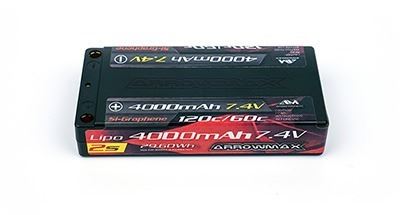 Arrowmax Lipo 4000Mah 1/12 - 7.4V - 60/120C Si-Graphene