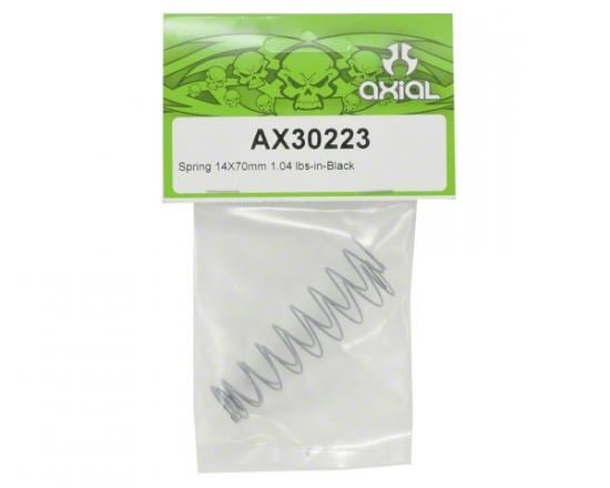 Axial Spring 14X70mm 1.04Lbs/In Black (2)