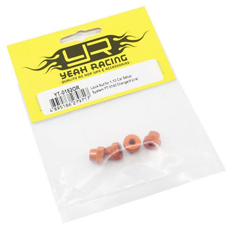 Yeah Racing Car Setup System Lock Nut for YT-0140 Orange