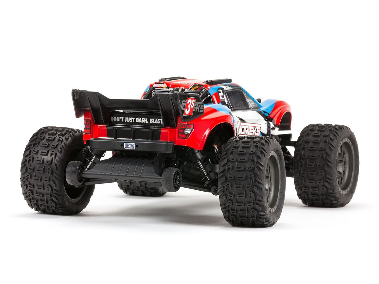 Arrma Vorteks 4X4 3S BLX 1/10 Stadium Truck RTR, Red