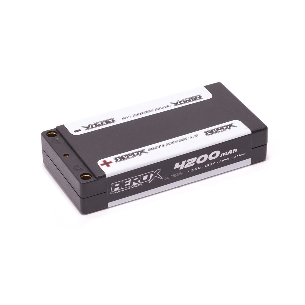 Aerox Elite Lipo 4200Mah Shorty 7.4V 130C 18.5Mm