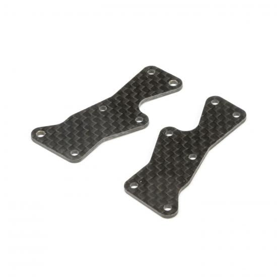 Losi Front Arm Inserts - Carbon: 8X