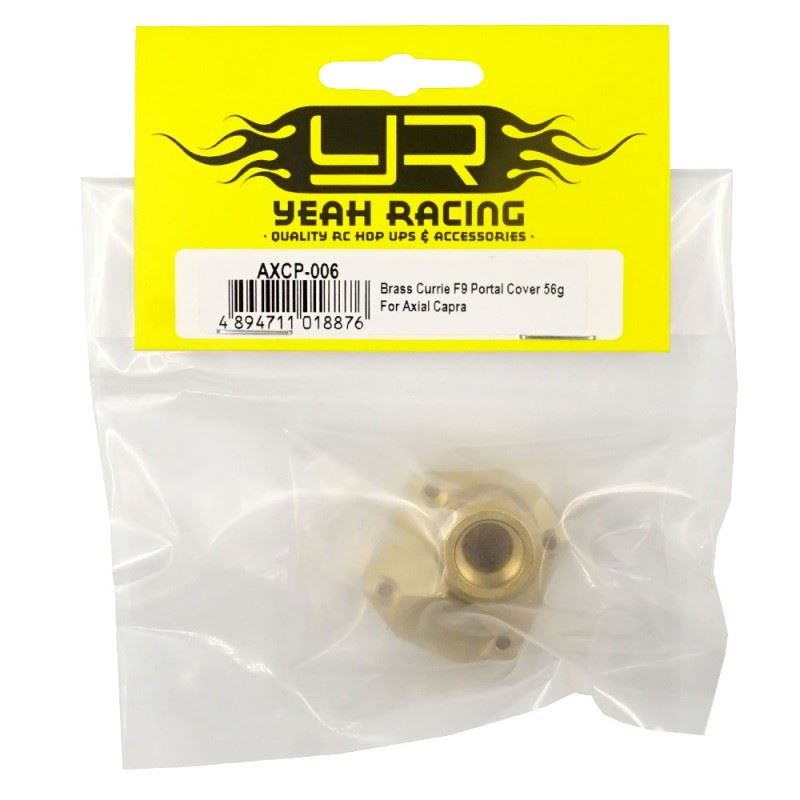 Yeah Racing Brass Currie F9 Portal Cover 56G For Axial Capra