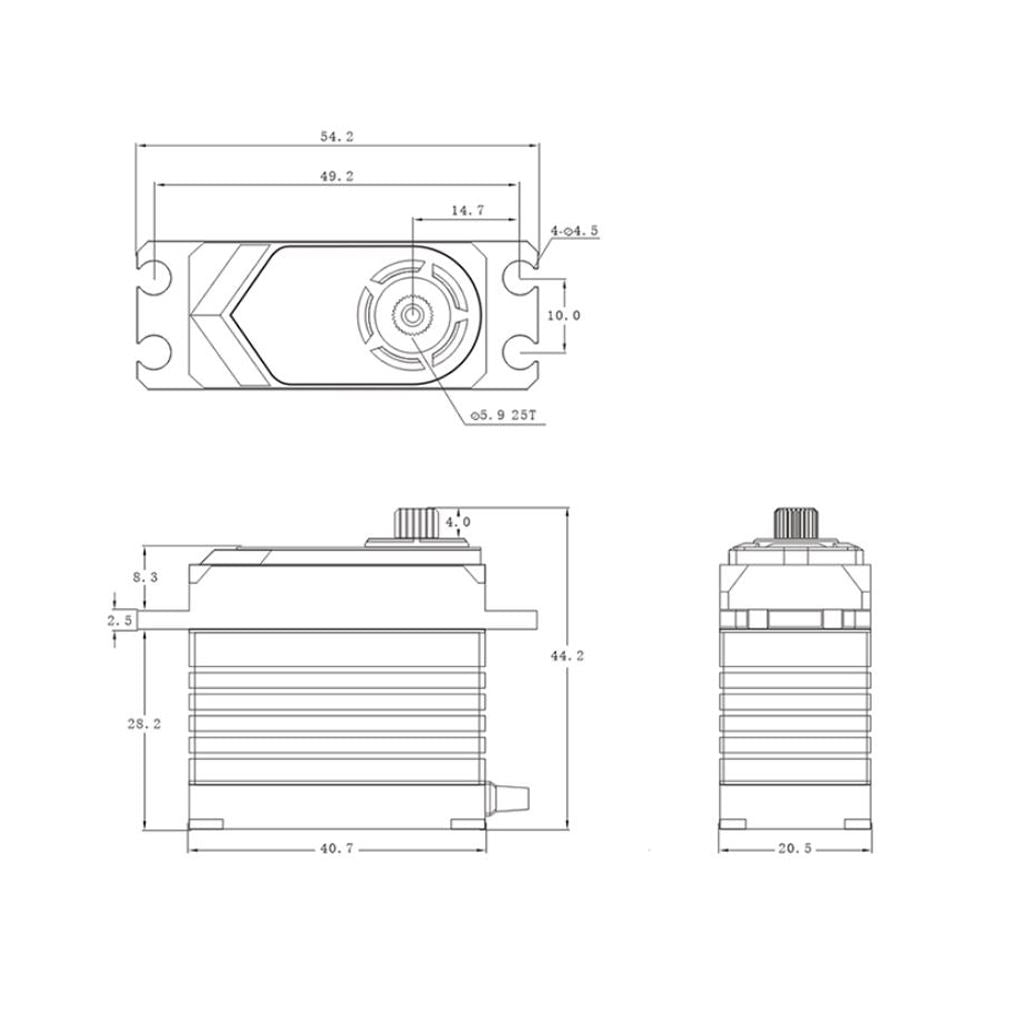 Srt T45 Hv Coreless Servo