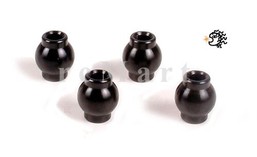 Hobao Alu. Hex Ball End For Rear Top Arm (4Pcs)