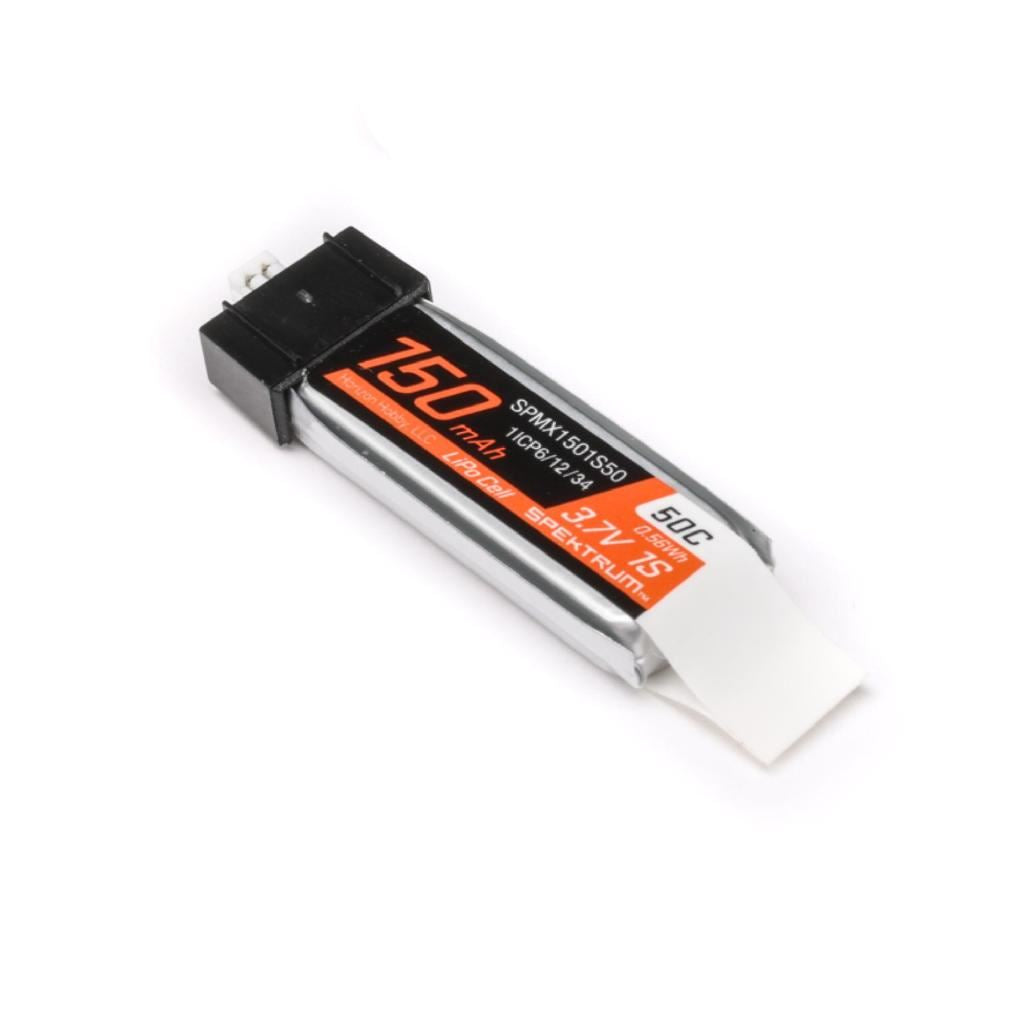 Spektrum 3.7V 150mAh 1S 50C LiPo Battery: JST PH1.25 Connector