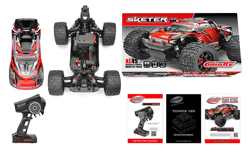 CORALLY SKETER XP 4WD 4S 1/10 MONSTER TRUCK BRUSHLESS RTR