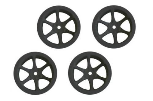 Hobao Hyper Mini St 6-Spoke Wheel Set Black (4)