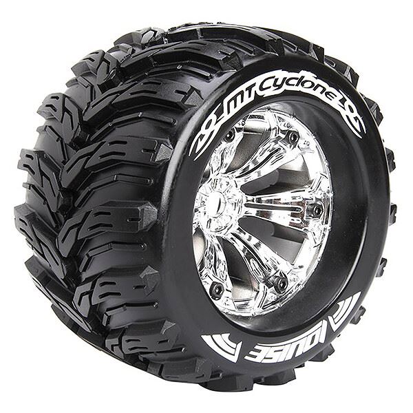 LOUISE RC MT-CYCLONE 1/8 SPOR T 1/2 OFFSET/CHROME EP E-REVO