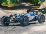 Arrma 1/8 TLR Tuned TYPHON 6S 4WD BLX Buggy RTR, Red/Blue