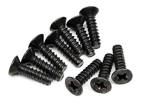 HPI Tp. Flat Head Screw M3X12mm (10Pcs)