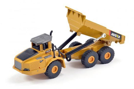 HuiNa 1/50 Diecast 6-Wheel Dump Truck Static Model