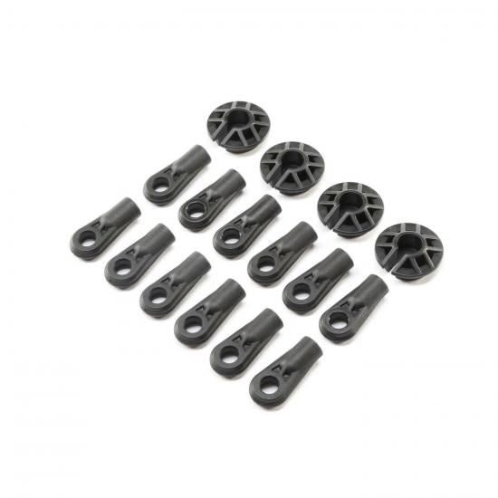 Losi Shock and Rod Ends,Spring Cups(12): Super Baja Rey (Losi254034)