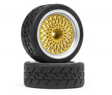 Hpi Bbs Rs Wheels Silver/Gold 26mm (6mm Offset) (2)