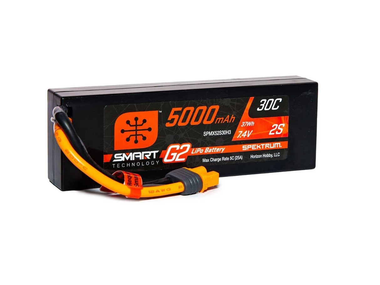 Spektrum 5000mAh 2S 7.4V SMART G2 30C IC3 -