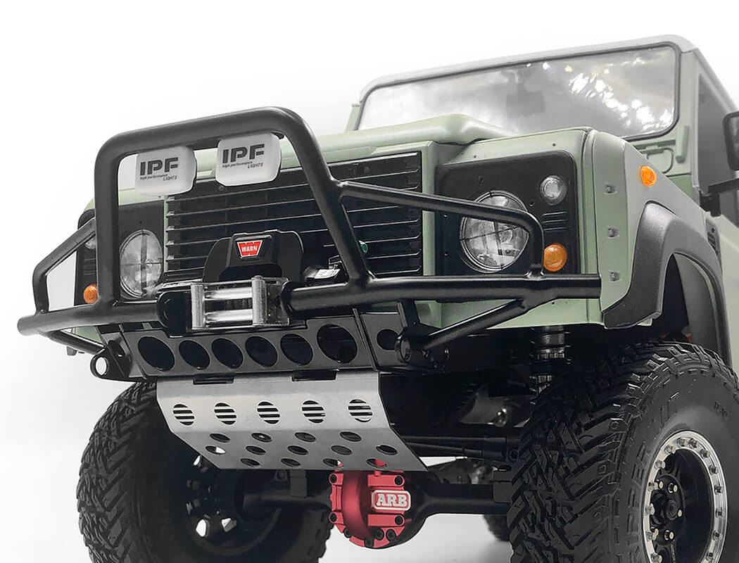 RC4WD HULL FRONT BUMPER W/ STEERING GUARD & IPF LIGHTS FOR GELANDE II (D90/D110)