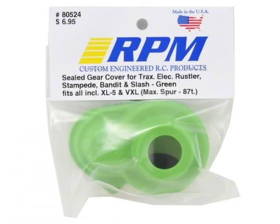 RPM GEAR COVER GREEN TRAXXAS RUSTLER, STAMPEDE, BANDIT, SLASH