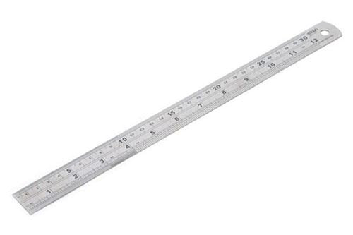 Rolson Stainless Steel Ruler - 300mm