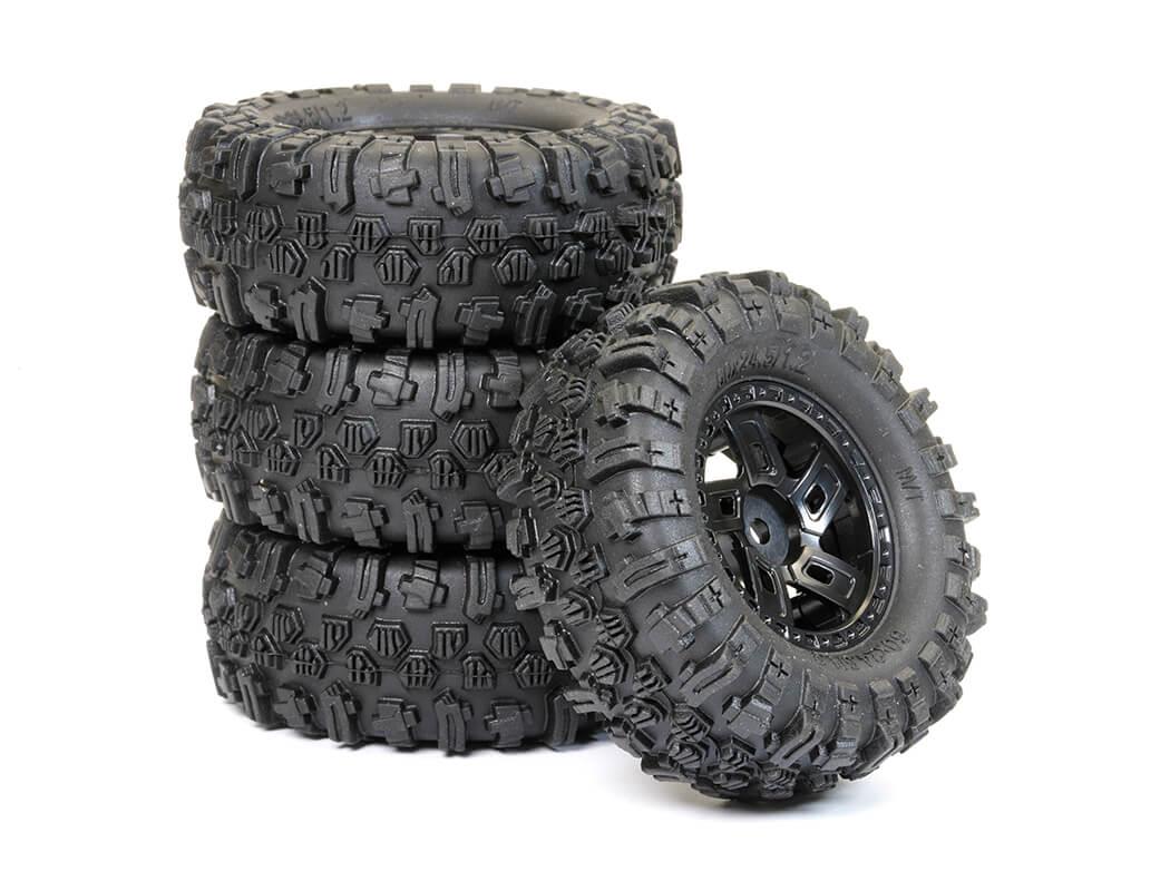 FTX 1/18 COMP COMPOUND GATOR 60MM MOUNTED TYRES (4)