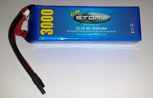 STORM Li-Po 6S 22.2V 25C 3000mAh