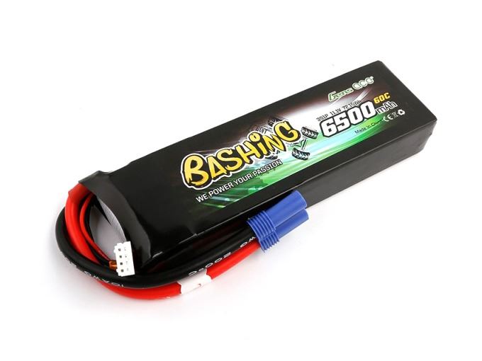 Gens Ace Li-Po Car 3S 11.1V 6500mAh 60C Bashing with EC5