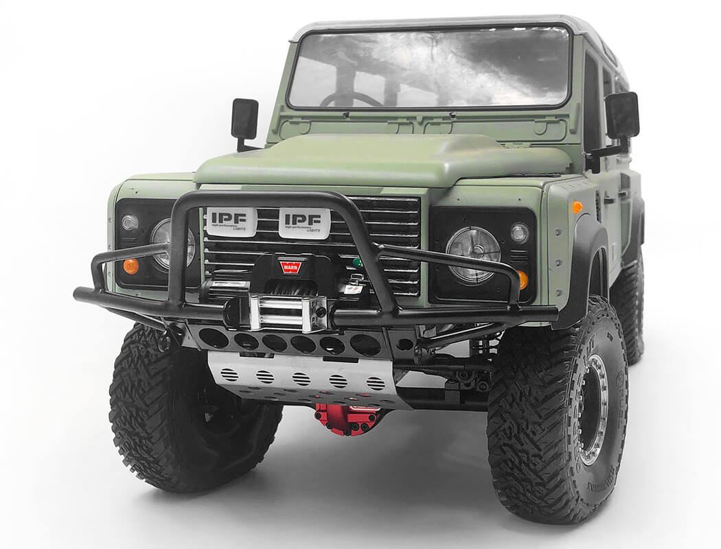 RC4WD HULL FRONT BUMPER W/ STEERING GUARD & IPF LIGHTS FOR GELANDE II (D90/D110)