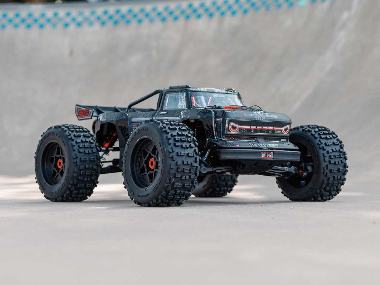 Arrma 1/5 OUTCAST 4X4 8S BLX EXB Brushless Stunt Truck RTR, Black