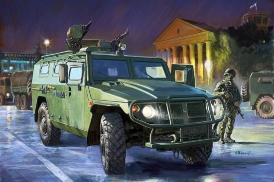 Zvesda Russian Armoured Vehicle Gaz Tiger