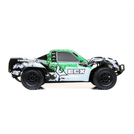 ECX 1/10 4WD Torment Brushed White/Green RTR (ECX03243T2)